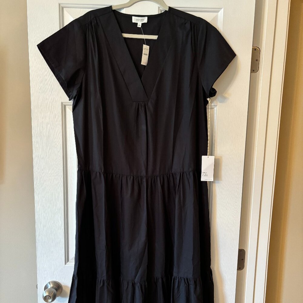 Talbots (The Haven) Navy Tiered Maxi Dress NWT Size L